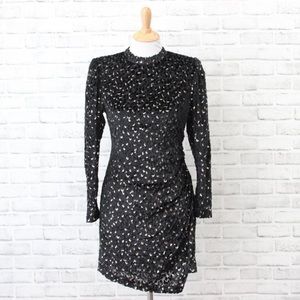 A.L.C. Women's Black Velvet w/ Gold Sequins Bodycon Dress
*Wore Once*
